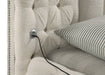Sonya 5-piece Upholstered Queen Bedroom Set Ivory