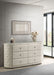Sonya 6-drawer Upholstered Bedroom Dresser Ivory