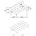 Stanford Upholstered Tufted Convertible Sofa Bed Black