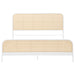 Lanewood Open Cane Webbing Metal Eastern King Bed White