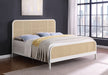 Lanewood Open Cane Webbing Metal Eastern King Bed White