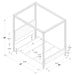 Zimmerlee 89-inch Metal Eastern King Canopy Bed Rust Brown