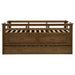 Carlsbad Wood Twin Captains Bed With Trundle Medium Brown