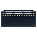 Carlsbad Wood Twin Captains Bed With Trundle Navy Blue