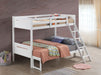 Littleton Wood Twin Over Full Bunk Bed White