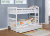 Chapman Wood Twin Over Twin Bunk Bed White