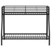 Carson Metal Twin Over Full Bunk Bed Glossy Black