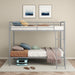 Carson Metal Twin Over Twin Bunk Bed Glossy Silver
