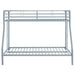 Carson Metal Twin Over Full Bunk Bed Glossy Silver