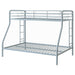 Carson Metal Twin Over Full Bunk Bed Glossy Silver