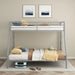 Carson Metal Twin Over Full Bunk Bed Glossy Silver