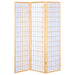 Carrie 3-Panel Room Divider Folding Shoji Screen Natural