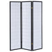 Carrie 3-Panel Room Divider Folding Shoji Screen Black