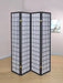 Roberto 4-Panel Room Divider Folding Shoji Screen Black