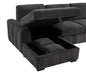 Pastrana Upholstered Sleeper Sectional Sofa LAF Chaise Grey