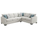Ashford Chenille Upholstered Sleeper Sectional Sofa Greige