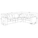 Ashford Chenille Upholstered Sleeper Sectional Sofa Greige