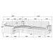 Devonshire Sleeper Sectional Sofa Storage Chaise Camel