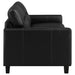 Scotland 2-piece Faux Leather Upholstered Sofa Set Black