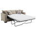 Storey Upholstered Sleeper Sectional Chaise Sofa Camel