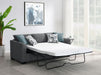 Storey Upholstered Sleeper Sectional Chaise Sofa Grey