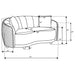 Brookside 2-piece Velvet Upholstered Sofa Set Dark Grey
