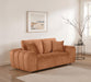 Burnett Chenille Upholstered Wide Arm Loveseat Burnt Orange