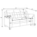 Finley 2-piece Upholstered Padded Arm Tufted Sofa Set Black
