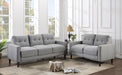 Bowen 2-piece Upholstered Track Arm Tufted Sofa Set Grey