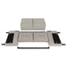 Bowen Upholstered Track Arm Tufted Loveseat Beige