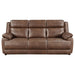 Ellington Upholstered Padded Arm Sofa Dark Brown