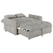 Cotswold Upholstered Convertible Sleeper Sofa Bed Light Grey