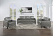 Ruth Upholstered Track Arm Sofa Grey