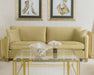 Corliss Upholstered Curved Track Arm Sofa Camel