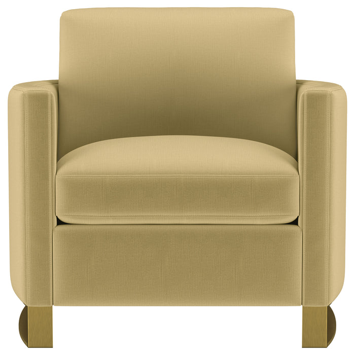 Corliss 3-piece Velvet Upholstered Sofa Set Camel