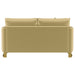 Corliss Upholstered Curved Track Arm Loveseat Camel