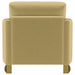 Corliss Upholstered Curved Track Arm Chair Camel