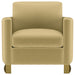 Corliss Upholstered Curved Track Arm Chair Camel
