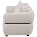 Jeanette 73-inch Fabric Upholstered Round Arm Loveseat Beige