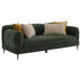 Jade 2-piece Chenille Upholstered Sofa Set Green