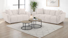 Destino Chenille Upholstered Splayed Arm Sofa Greige