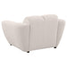 Destino Chenille Upholstered Splayed Arm Accent Chair Greige