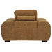 Octavia Upholstered Track Arm Accent Chair Amber