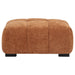 Octavia Upholstered Rectangular Ottoman Orange
