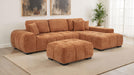 Octavia Upholstered Rectangular Ottoman Orange