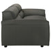 Buxton 2-piece Leather Upholstered Sofa Set Graphite