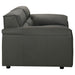 Buxton 2-piece Leather Upholstered Sofa Set Graphite