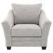 Tomkins Boucle Upholstered Chair Light Grey