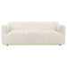 Dorset Fabric Upholstered Round Track Arm Sofa White