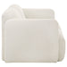 Dorset 2-piece Upholstered Round Track Arm Sofa Set White